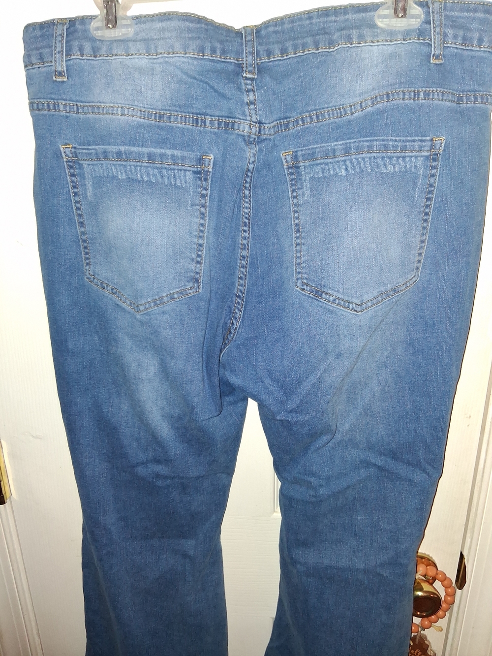 Blue Distressed Women’s Jeans - Picture 5 of 6